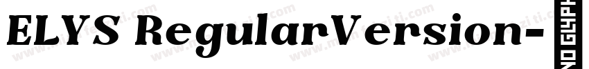 ELYS RegularVersion字体转换